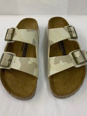 Birkenstock Arizona Desert Soil Camo Sand Birko-Flor Narrow Width Sandals